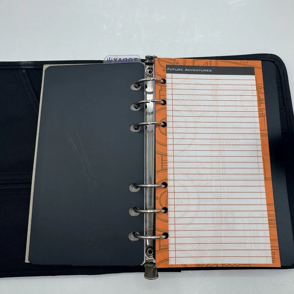 Vtg 90s Mead Star Wars Embroidered Yoda Planner Agenda Organizer Binder Nylon